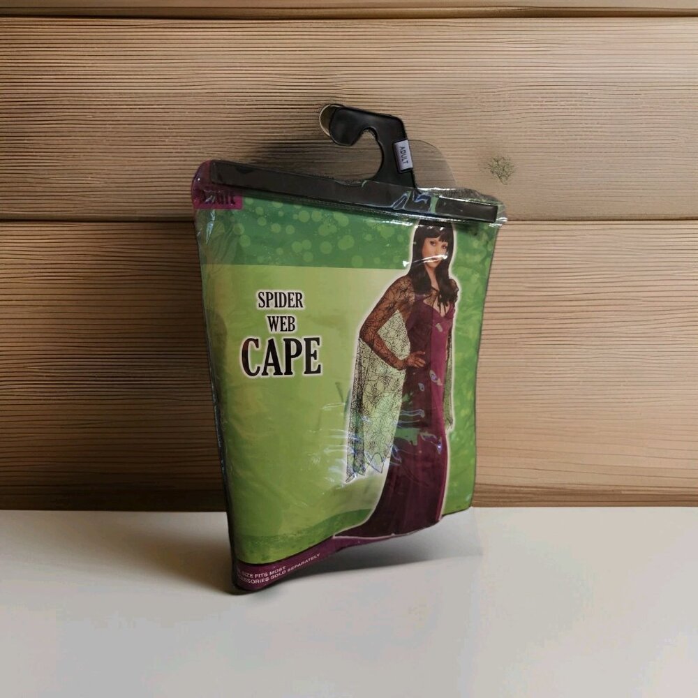 Costume U.S.A. web‎ cape Black Halloween costume one size